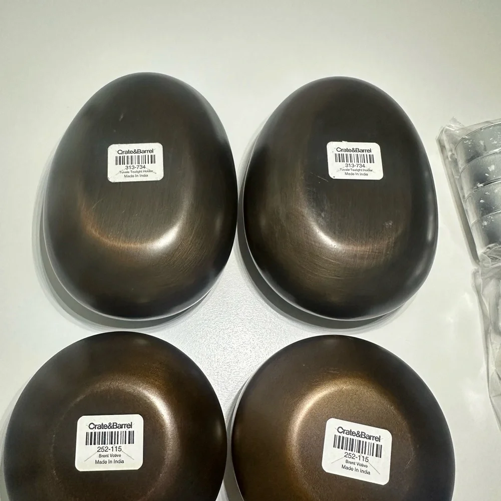 Crate&Barrel Bronze Votive Holder